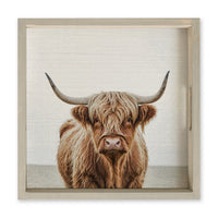 Highland Cow Serving Tray