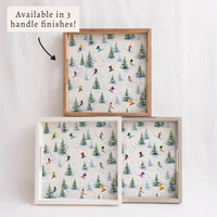 Ski Slopes Serving Tray