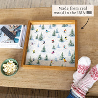 Ski Slopes Serving Tray