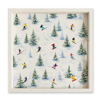 Ski Slopes Serving Tray