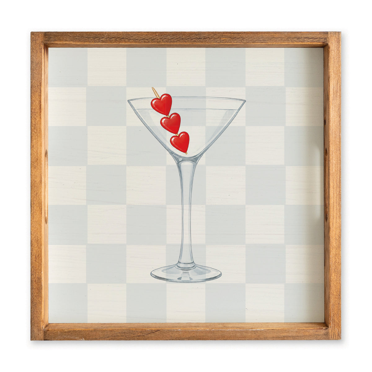 Heart Martini Serving Tray