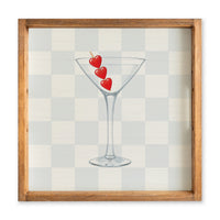 Heart Martini Serving Tray