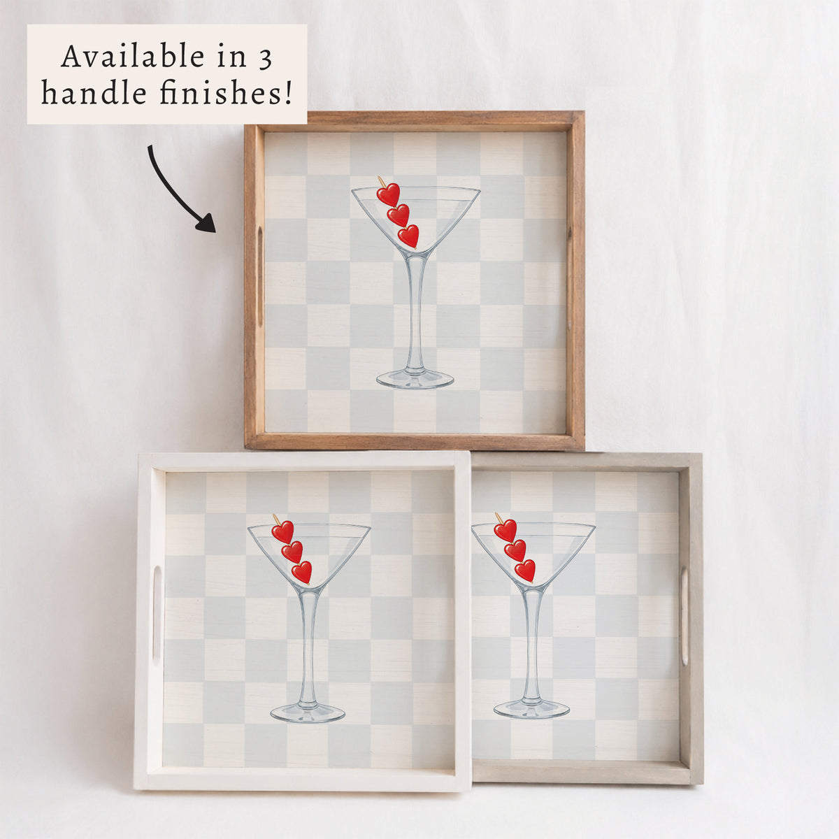 Heart Martini Serving Tray