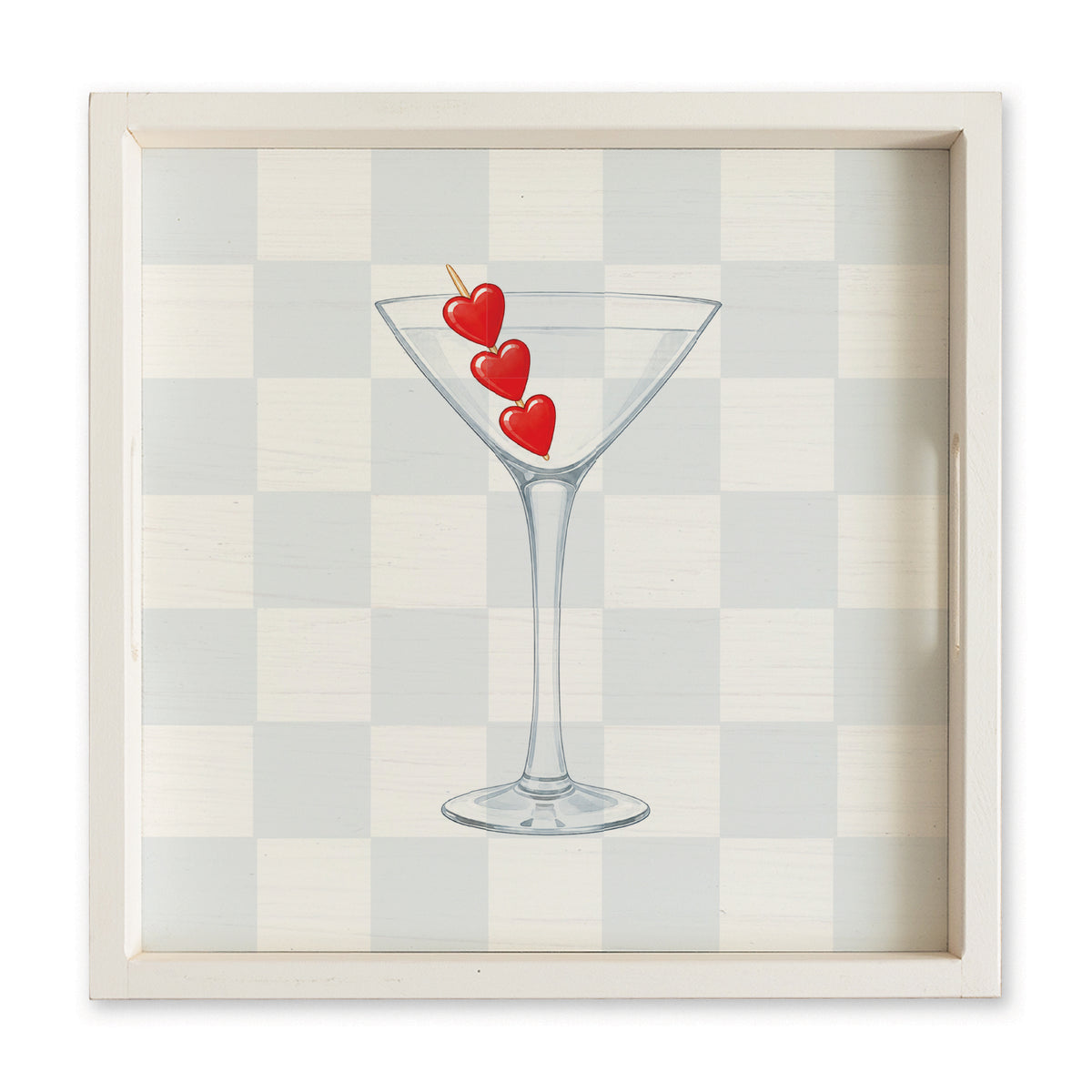 Heart Martini Serving Tray