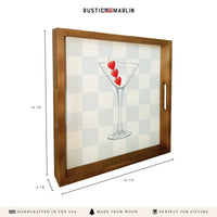 Heart Martini Serving Tray