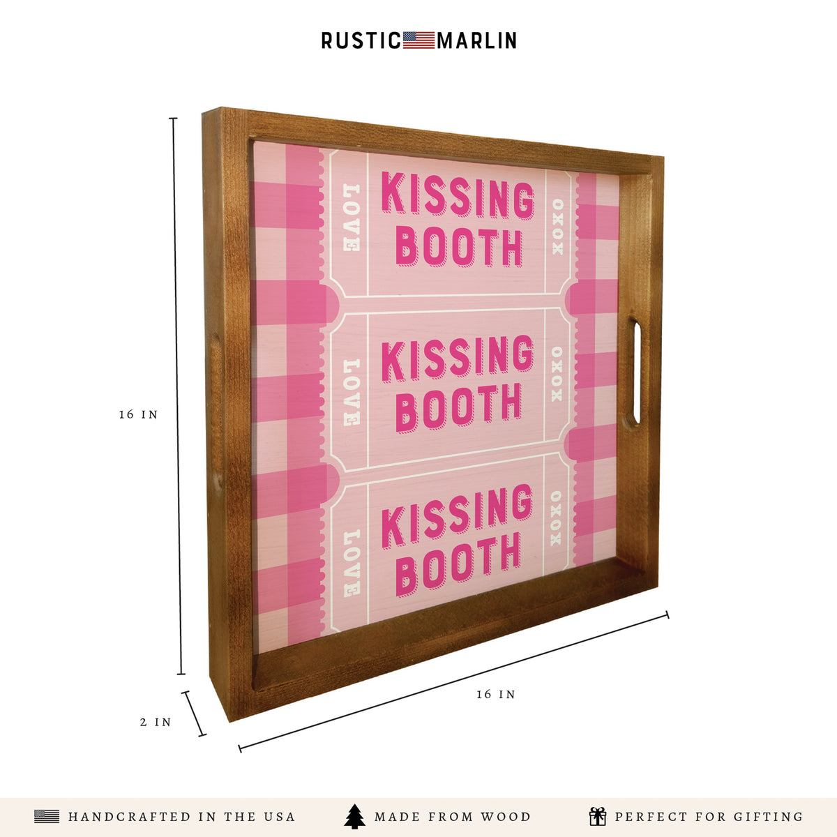 Kissing Booth Serving Tray