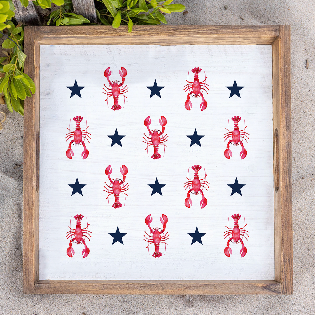 Patriotic Lobsters Serving Tray