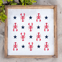 Patriotic Lobsters Serving Tray
