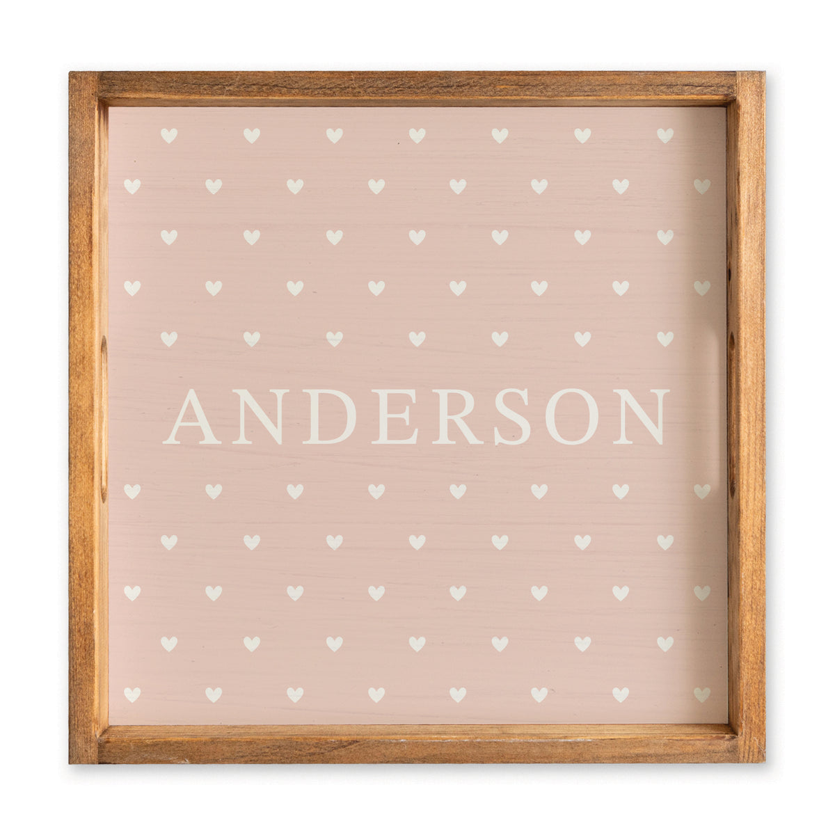 Hearts Personalized Serving Tray