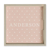 Hearts Personalized Serving Tray