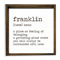 Home Definition Personalized Serving Tray