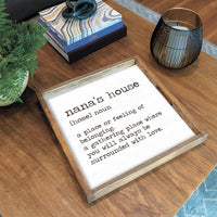 Home Definition Personalized Serving Tray