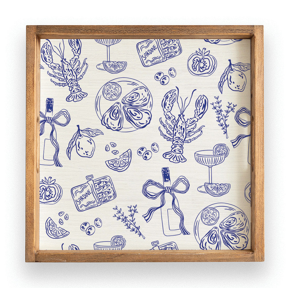 Summer Feast Icon Serving Tray