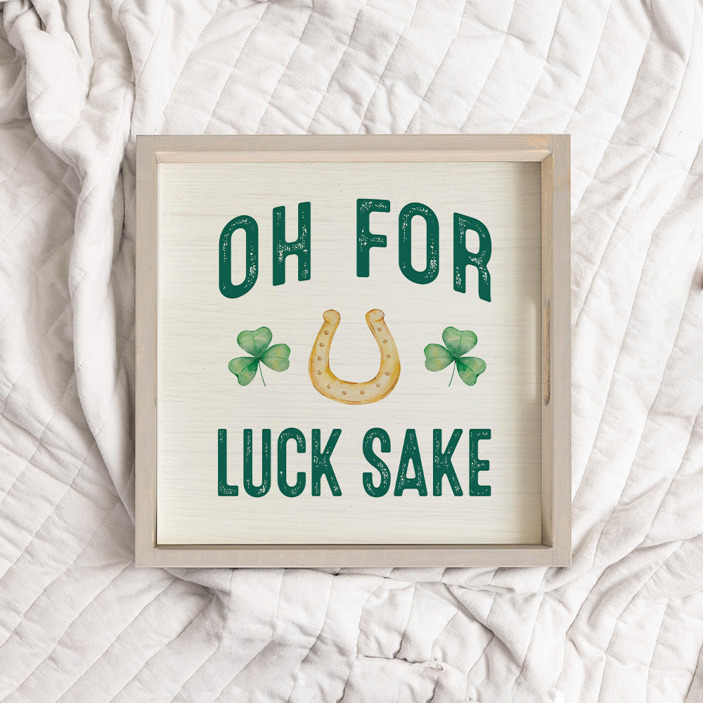 Lucks Sake Wooden Serving Tray