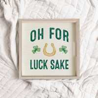 Lucks Sake Wooden Serving Tray