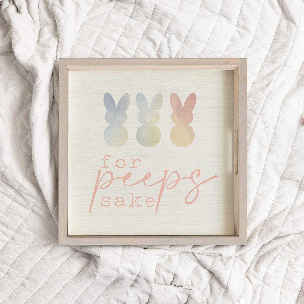For Peeps Sake Wooden Serving Tray