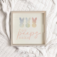 For Peeps Sake Wooden Serving Tray