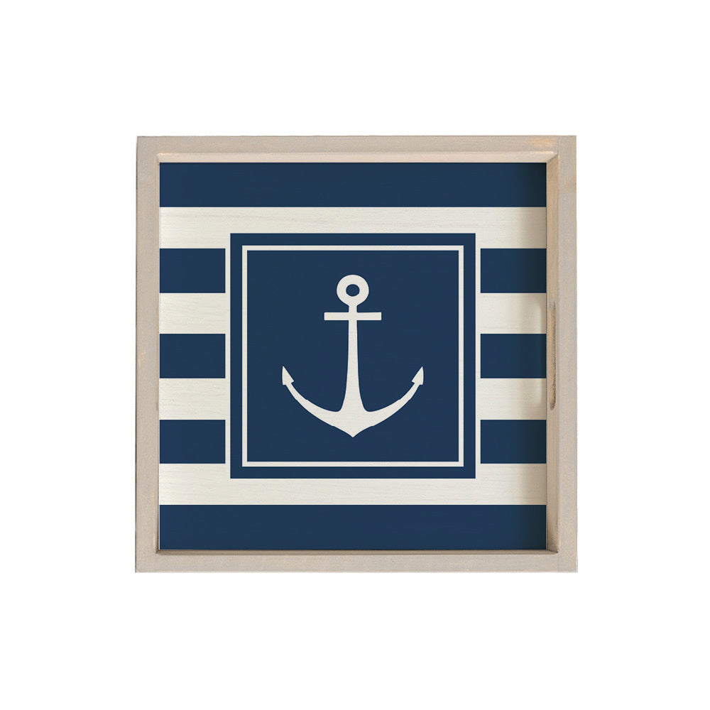 Anchor Stripes Serving Tray