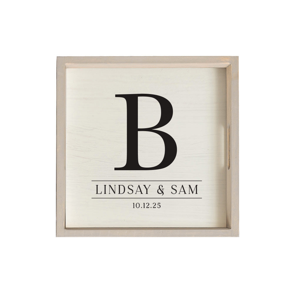 Initial Personalized Serving Tray