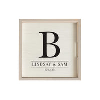 Initial Personalized Serving Tray