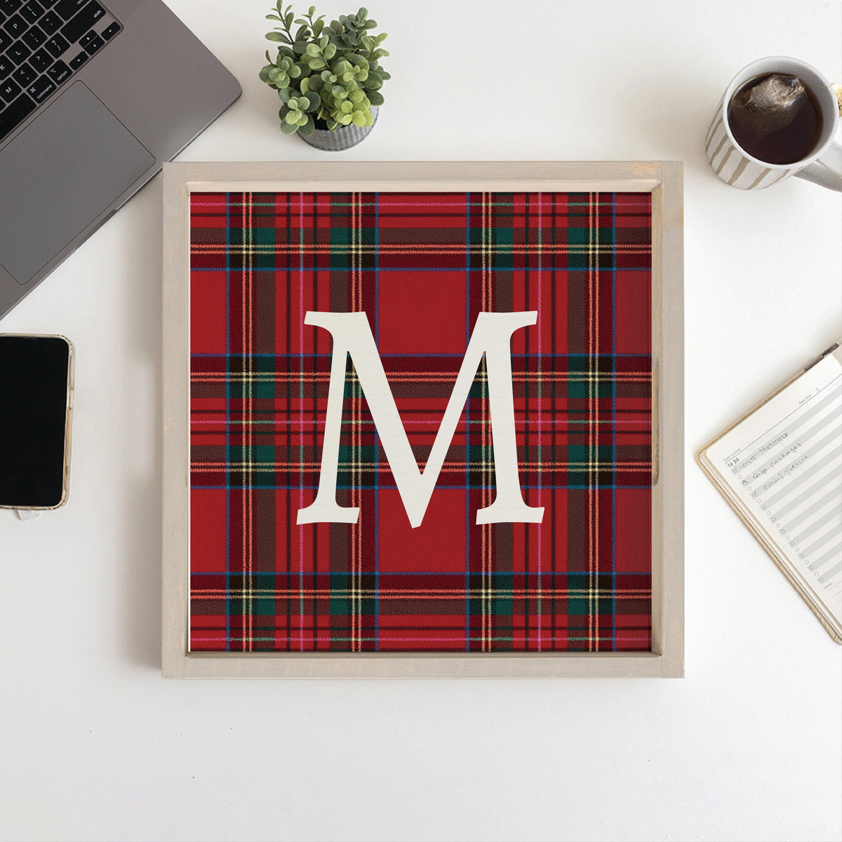 Classic Tartan Personalized Serving Tray