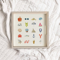 Favorite Summer Things Wooden Serving Tray