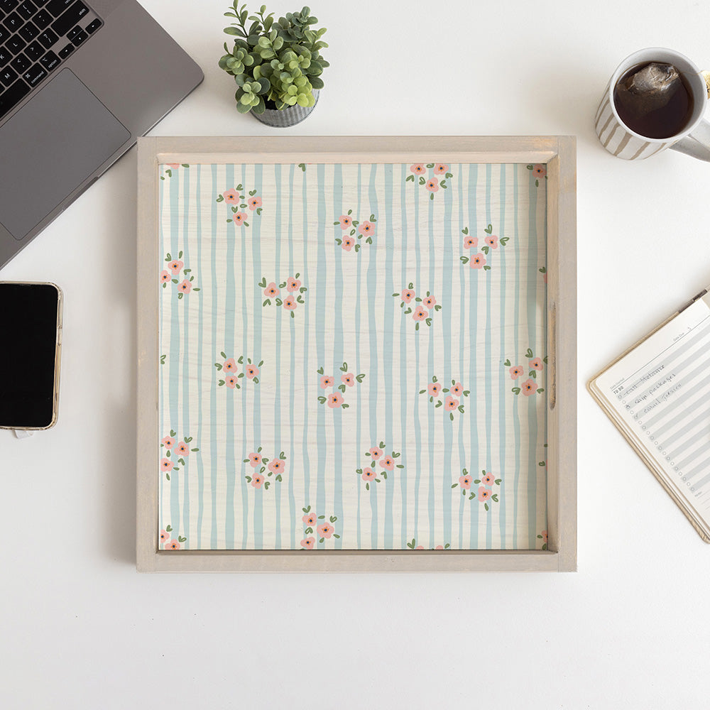 Blush Bloom Serving Tray