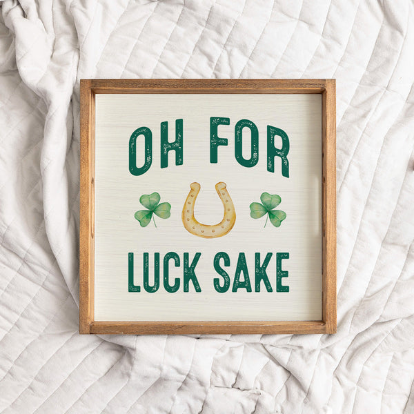 Lucks Sake Wooden Serving Tray
