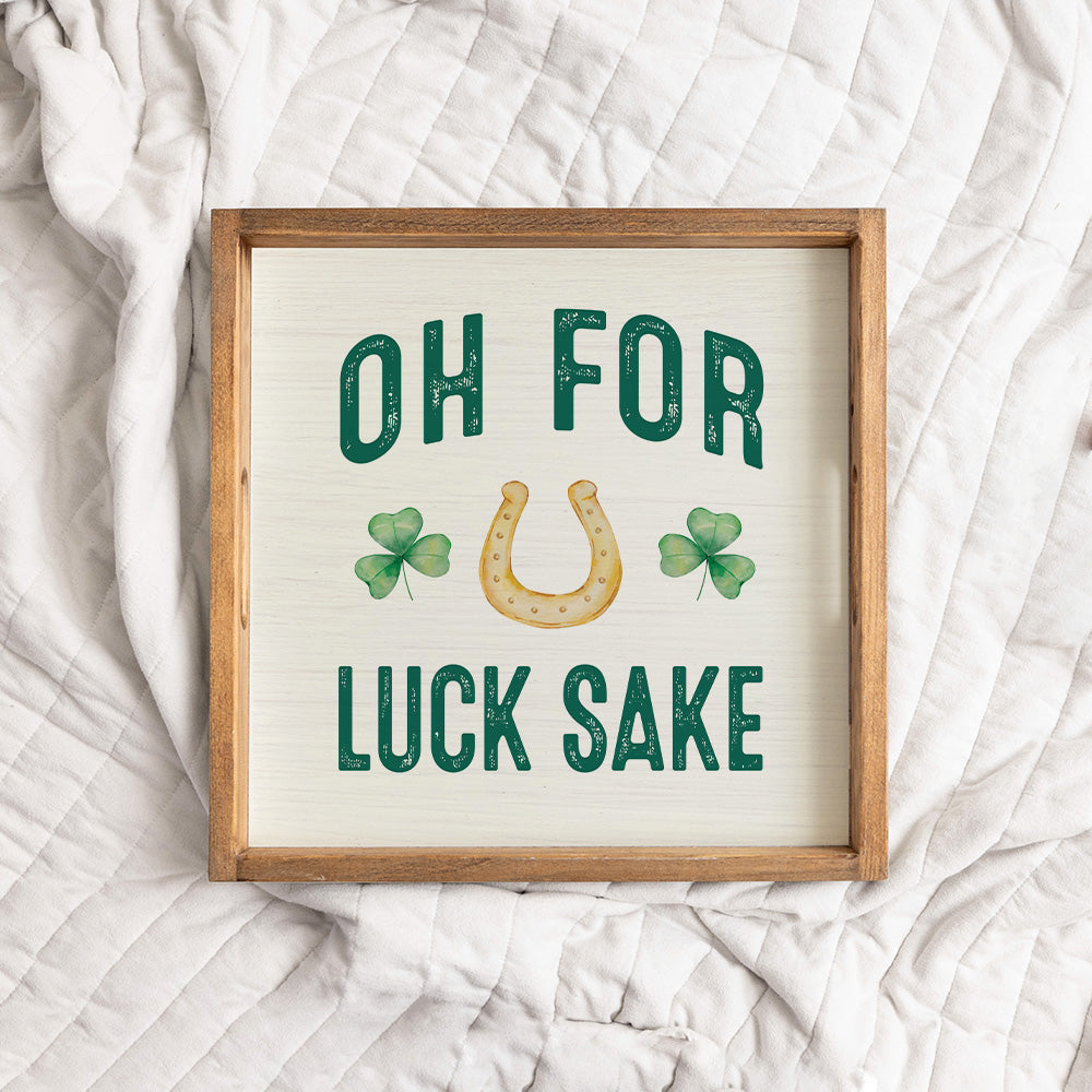 Lucks Sake Wooden Serving Tray