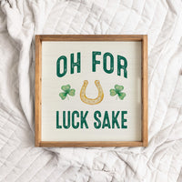 Lucks Sake Wooden Serving Tray