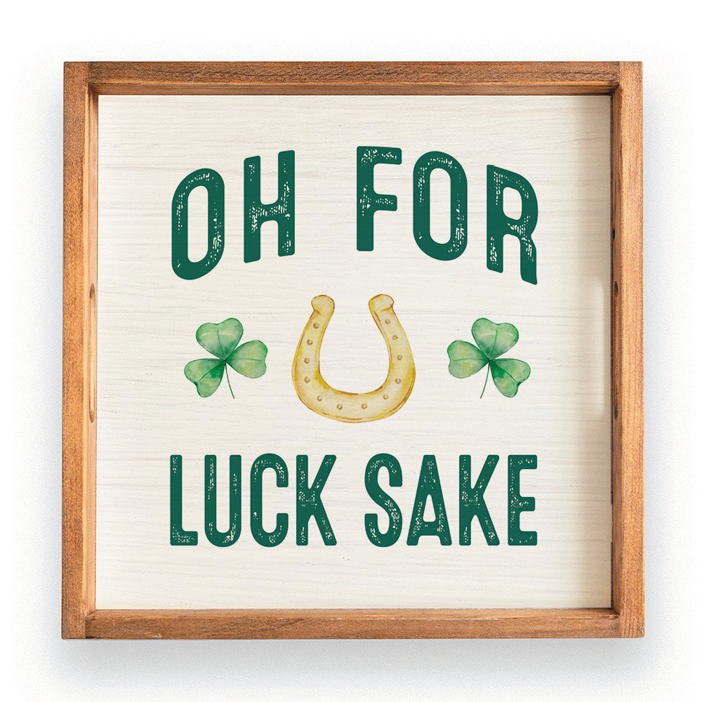 Lucks Sake Wooden Serving Tray