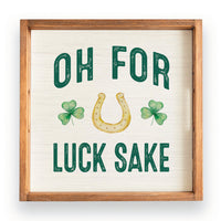 Lucks Sake Wooden Serving Tray