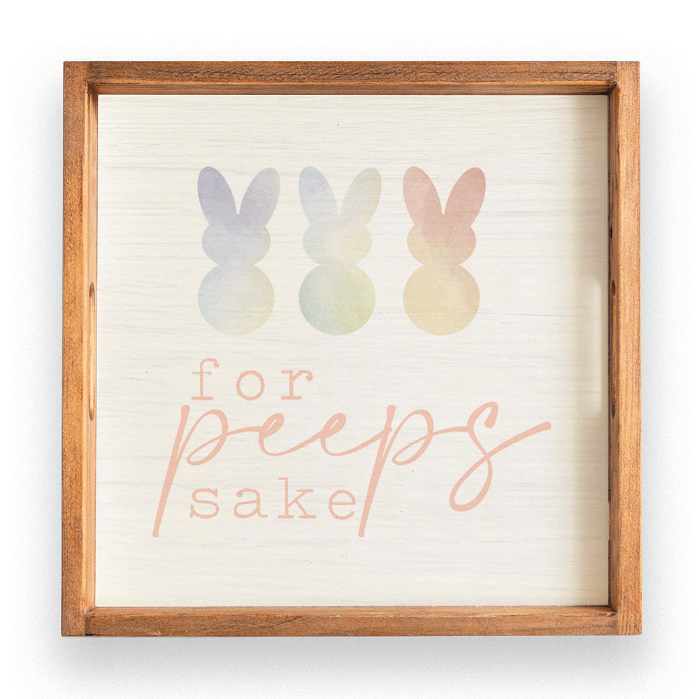 For Peeps Sake Wooden Serving Tray