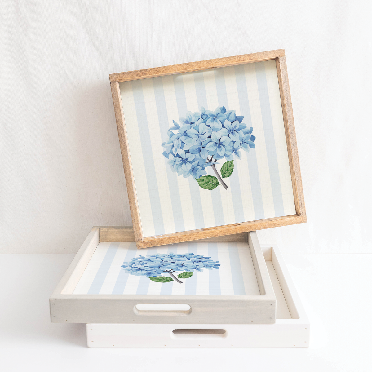Endless Summer Hydrangea Rustic Marlin Serving Tray