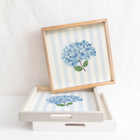 Endless Summer Hydrangea Rustic Marlin Serving Tray