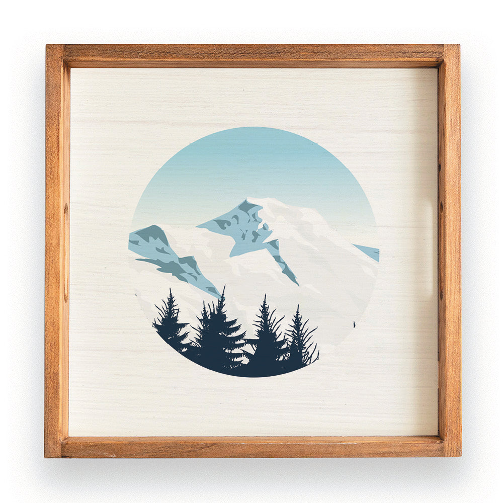 Scenic Mountain Top Serving Tray
