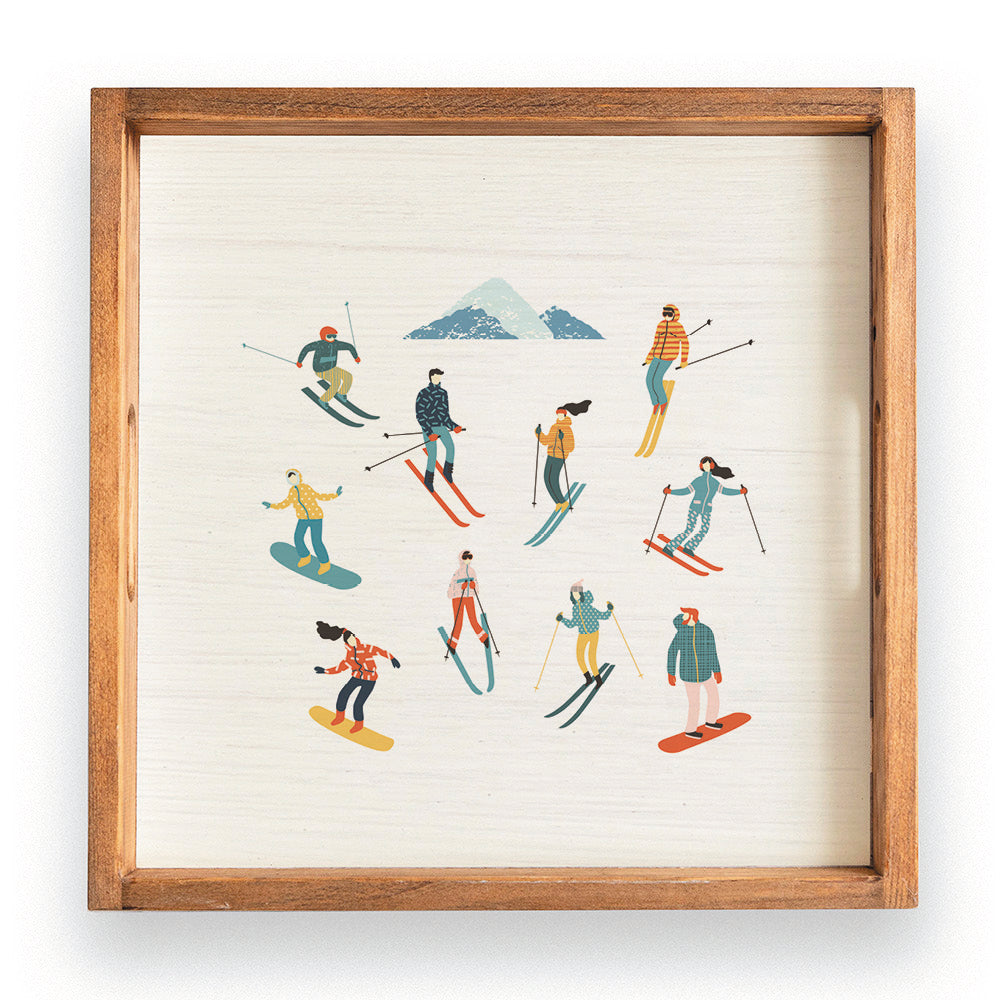 Snow Sport Harmony Serving Tray