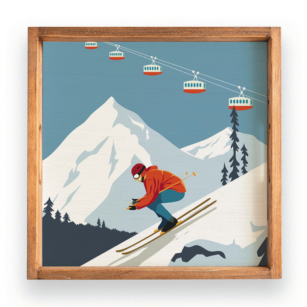 Bluebird Ski Day Serving Tray