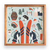 Chairlift Charm Serving Tray