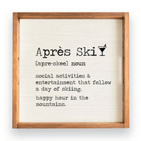 Apres Ski Definition Serving Tray