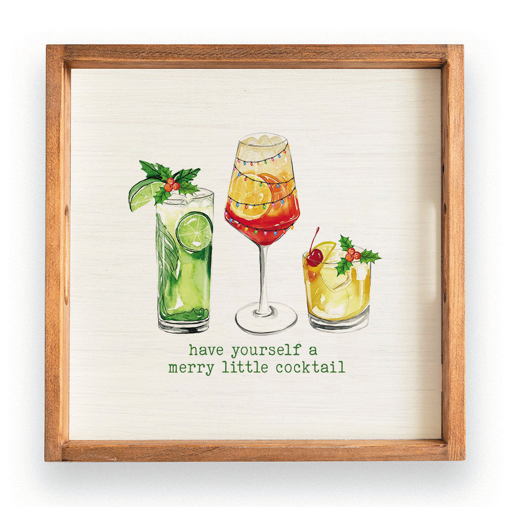 Have Yourself a Merry Little Cocktail  Serving Tray