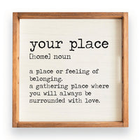 Home Definition Personalized Serving Tray