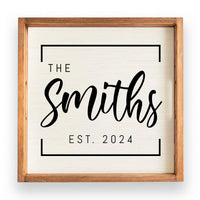 Family Name EST Personalized Serving Tray