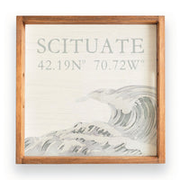 Coastal Wave Personalized Serving Tray