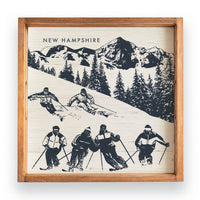 Retro Ski Run Personalized Serving Tray