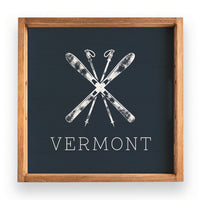 Skis Personalized Serving Tray