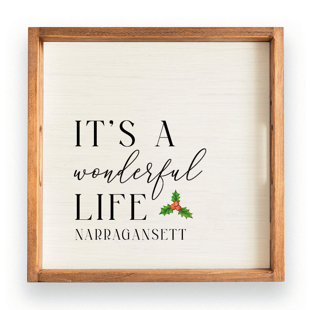 It's a Wonderful Life Personalized Serving Tray