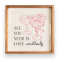 All You Need Is Cocktails Serving Tray 