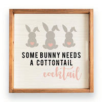Some Bunny Needs a Cocktail Wooden Serving Tray