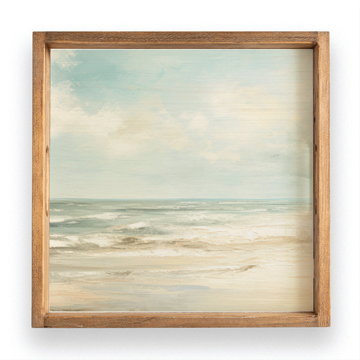 Sea Beach Landscape Wooden Serving Tray